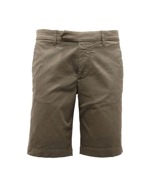 Eleventy Army Baumwoll Bermuda Shorts in Green für Herren