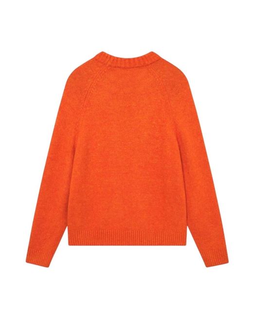 Les Deux Orange Round-Neck Knitwear for men