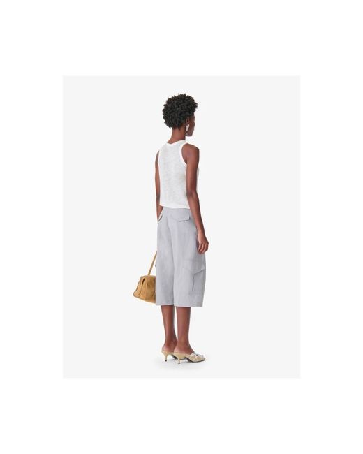 IRO Gray Long Shorts
