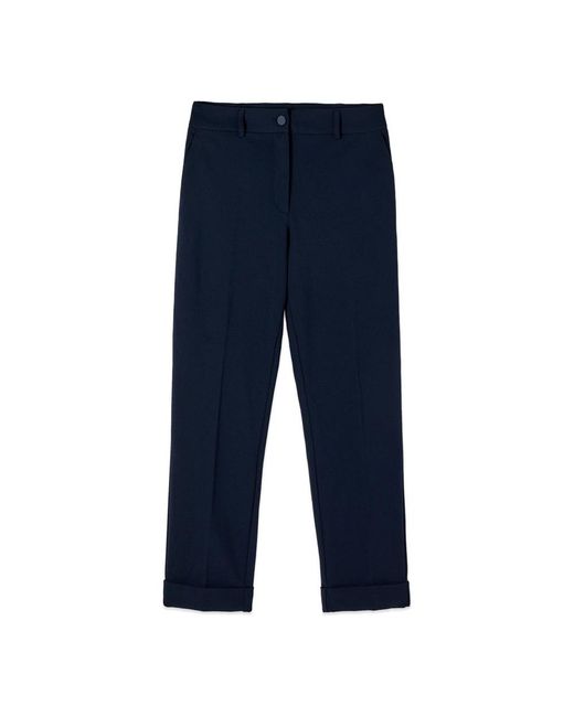Oltre Broeken ,Blauw ,Polyester Cropped Broeken in het Blue