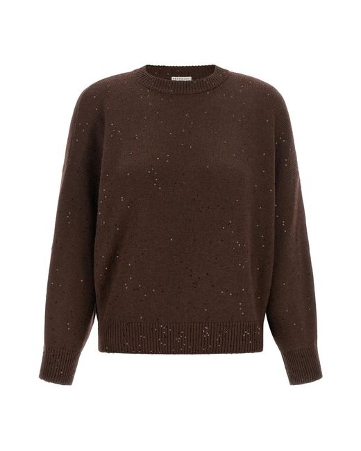 Brunello Cucinelli Brown Cashmere Knitwear