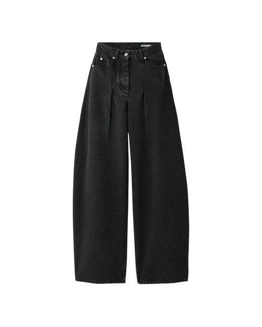 Jacquemus Black Loose Fit Jeans