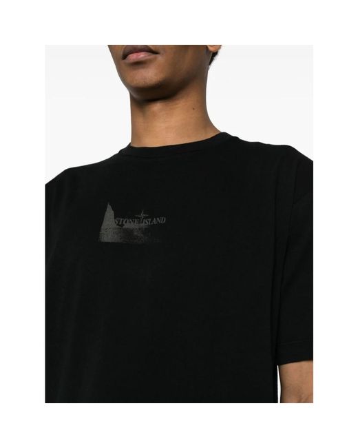Stone Island T-shirts in Black für Herren