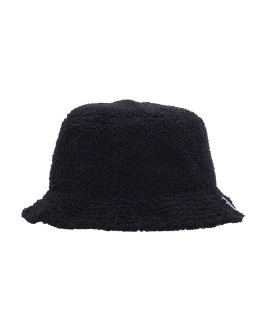 KTZ Accessoires ,Zwart ,Polyester Zwarte Sherpa Bucket Hoed in het Black