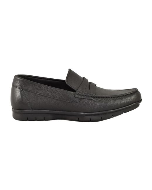 Loafers Testoni de hombre de color Black