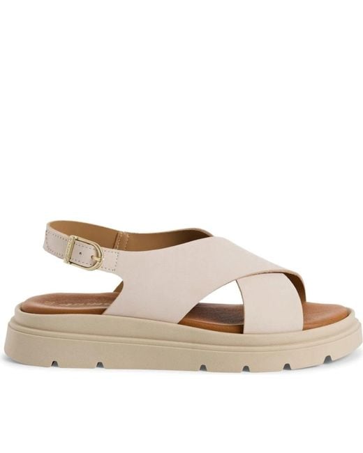 Tamaris Brown Flat Sandals
