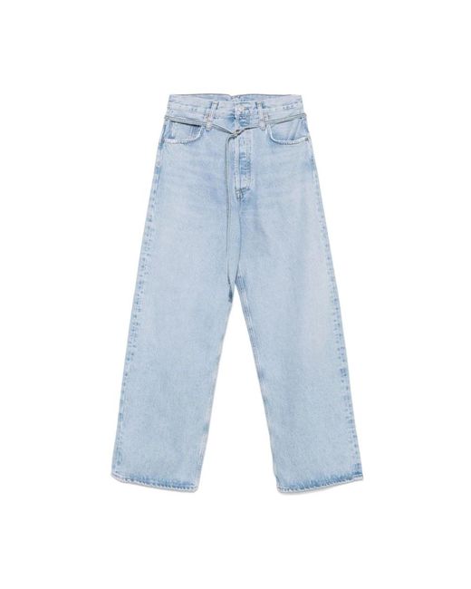 Straight Jeans Agolde de color Blue