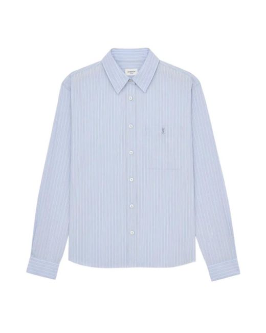 Shirts Saint Laurent de color Blue