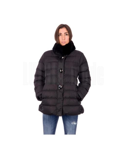 Cinzia Rocca Black Winter Jackets