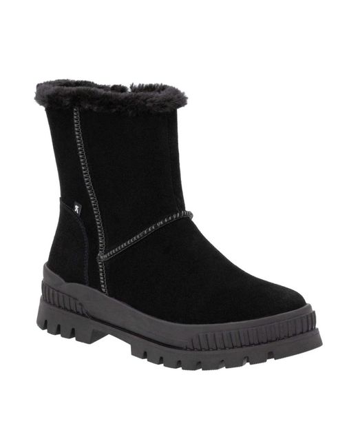 Rieker Black Winter Boots