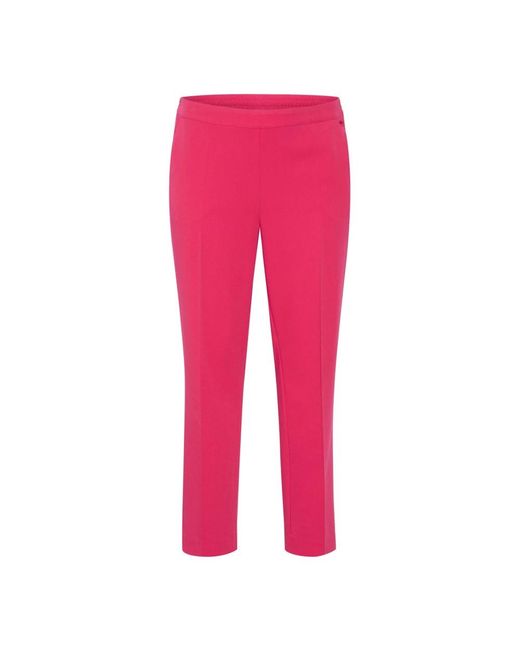 Kaffe Broeken ,Roze ,Virtual Straight-Leg Broek in het Pink