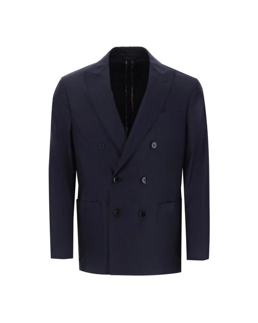 Etro Blue Blazers for men