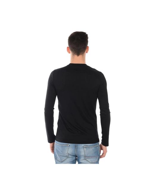 Tops > long sleeve tops Emporio Armani pour homme en coloris Black