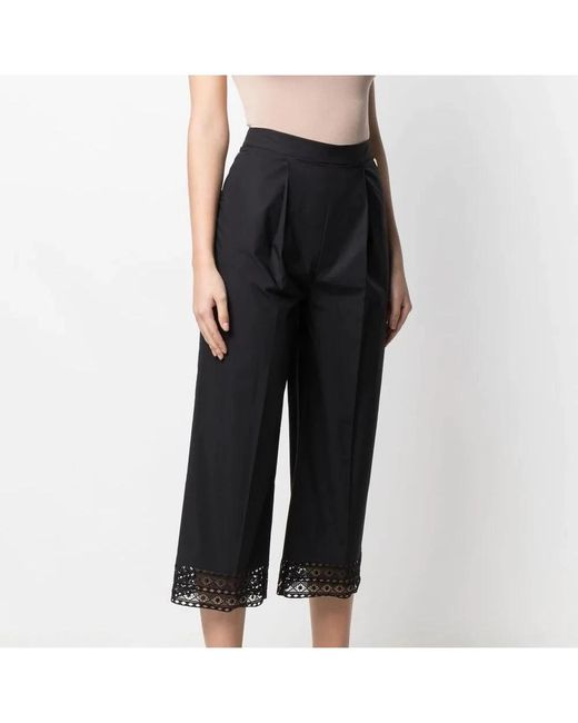 Twinset Black Wide Trousers