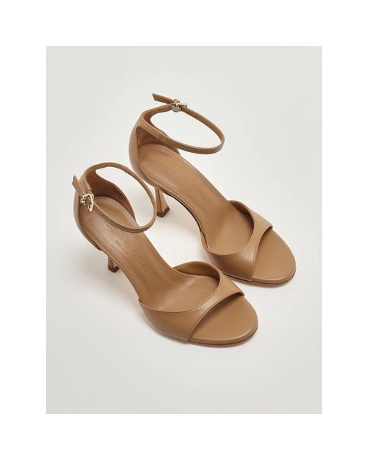 Sergio Levantesi Metallic High Heel Sandals