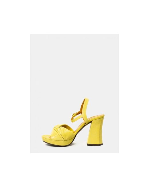 Chie Mihara Yellow High Heel Sandals