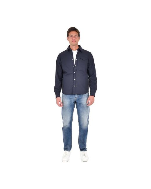 Drumohr Blue Casual Shirts for men