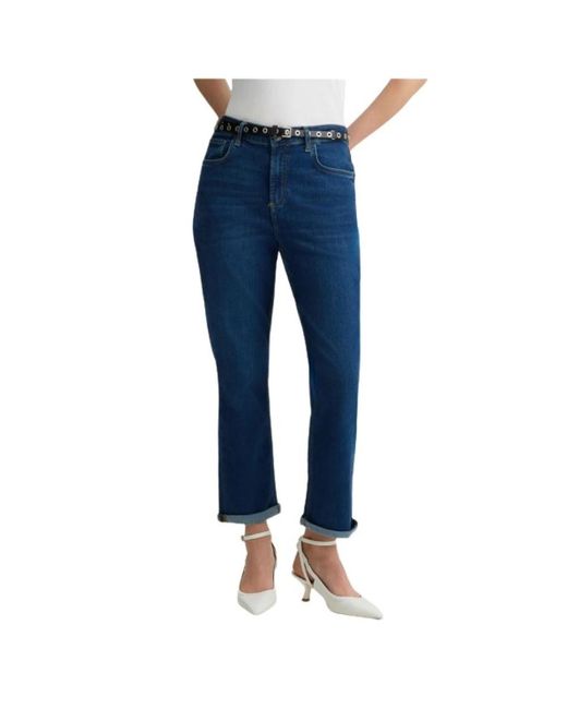 Liu Jo Cropped Jeans in het Blue