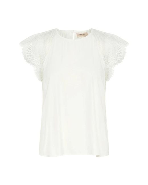 Cream White Blouses