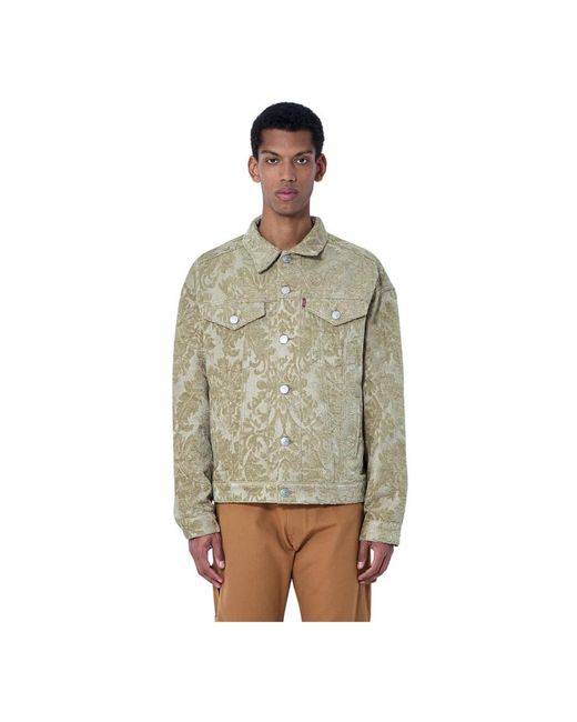 Junya Watanabe Gepatrondamd Denim Jacket in het Gray voor heren
