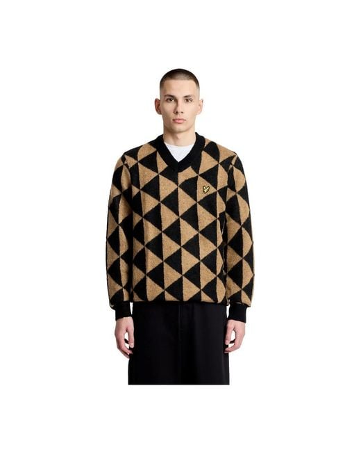 Lyle & Scott Black Round-Neck Knitwear for men