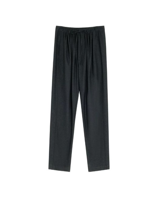 Lemaire Gray Graue Hose Mit Kordelzug Und Seitentaschen