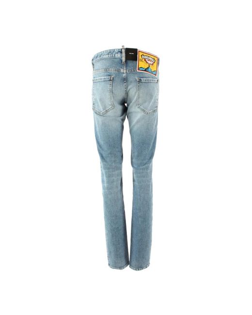 DSquared² Schmale blaue jeans in Blue für Herren