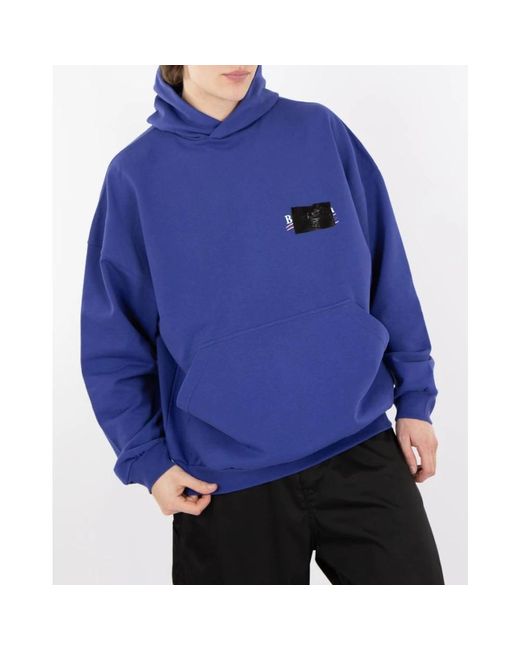 Balenciaga Oversize hoodie in Blue für Herren