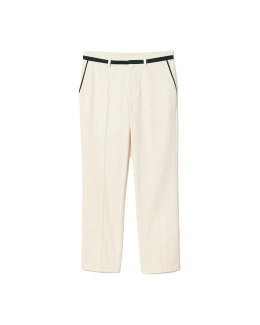 Trousers > wide trousers Lacoste pour homme en coloris Natural