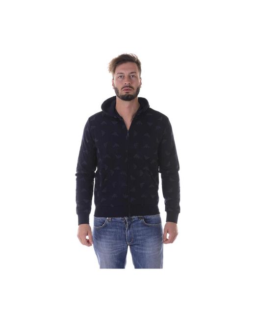 Armani Jeans Hoodies & Sweatvesten ,Blauw ,Katoen Hoodies in het Blue voor heren
