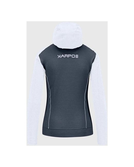 Karpos Fitness ,Veelkleurig ,Blauwe Ombre Volledige Rits Hoodie in het Blue