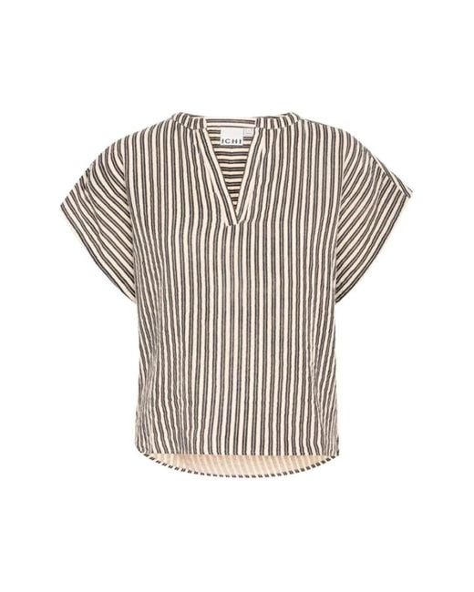 Blouses Ichi de color Natural