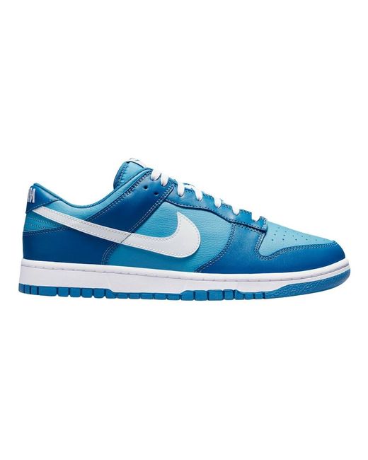 Dunk low dark marina blue white dutch blue sneakers Nike - Lyst