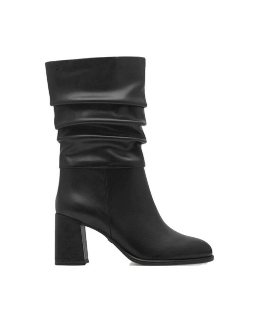 Tamaris Black Schwarze absatz-stiefeletten für frauen