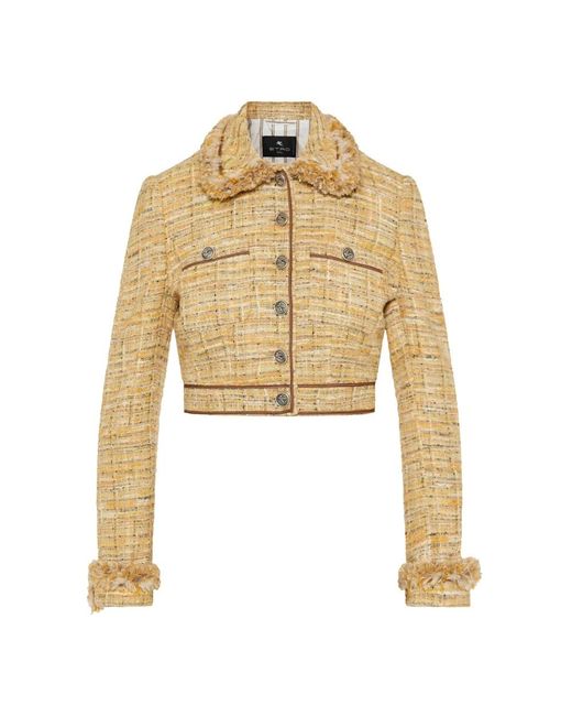 Etro Natural Tweed Jackets