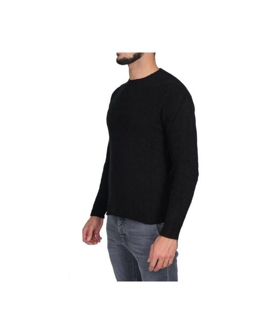 Round-Neck Knitwear FILIPPO DE LAURENTIIS pour homme en coloris Black