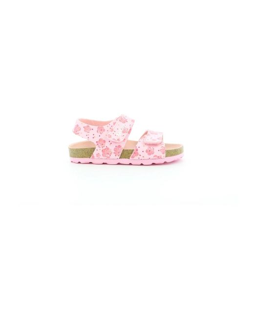 Shoes > sandals > flat sandals Kickers en coloris Pink