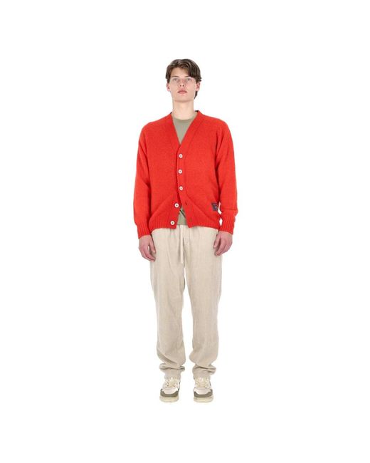 Howlin' By Morrison Truien & Vesten ,Rood ,Wol Shaggy Bear Cardigan in het Red voor heren