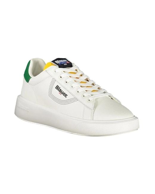 Blauer White Sneakers for men