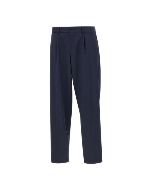 Boss Blue Suit Trousers for men
