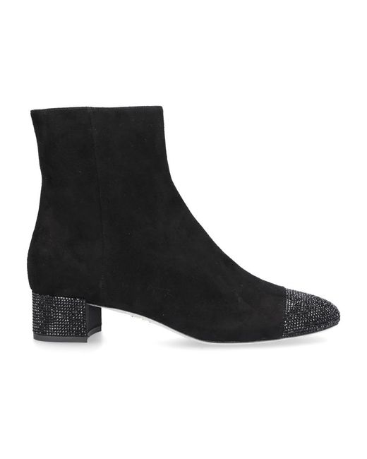 Rene Caovilla Black Heeled Boots