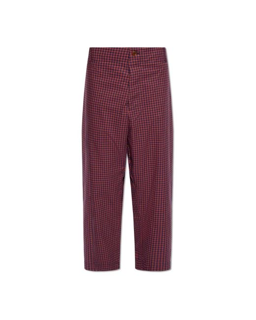 Vivienne Westwood Purple Straight Trousers for men