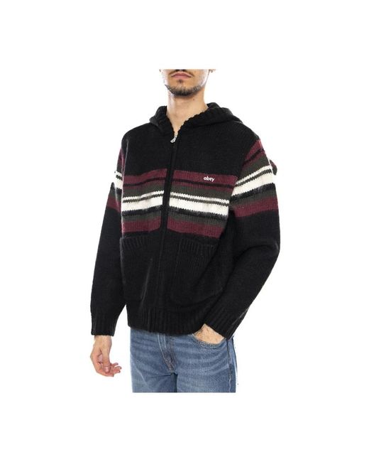 Zip-Throughs Obey de hombre de color Black