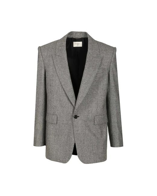 Saint Laurent Gray Blazers for men