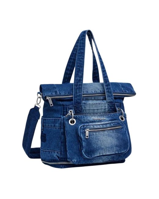 Desigual Blue Frühling/sommer polyester taschen kollektion
