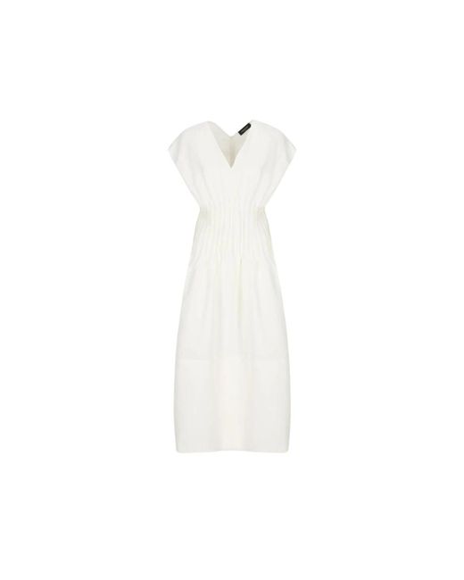 Midi Dresses Fabiana Filippi de color White