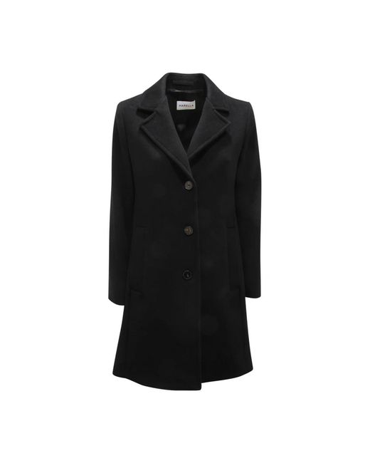 Marella Black Single-Breasted Coats