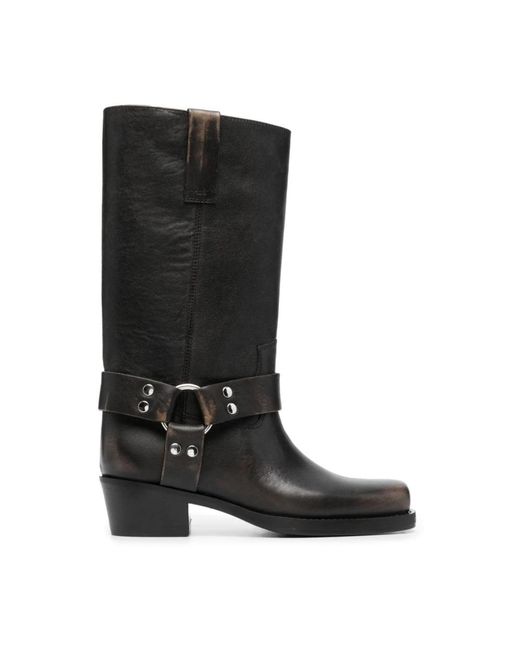 Paris Texas Black High Boots