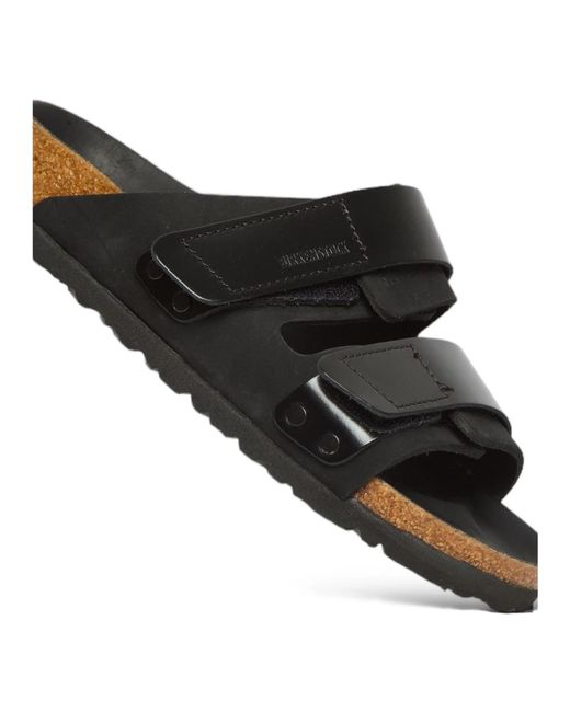 Birkenstock Black Schwarze nubuk sandalen