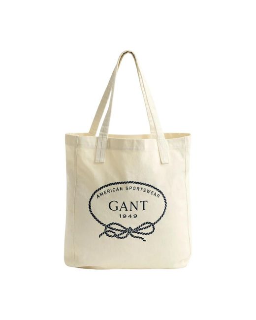 Gant White Shopping Bags